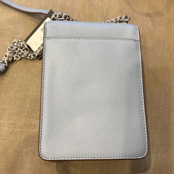 DKNY Light Blue Crossbody with Silver Details - Picture 4 of 7